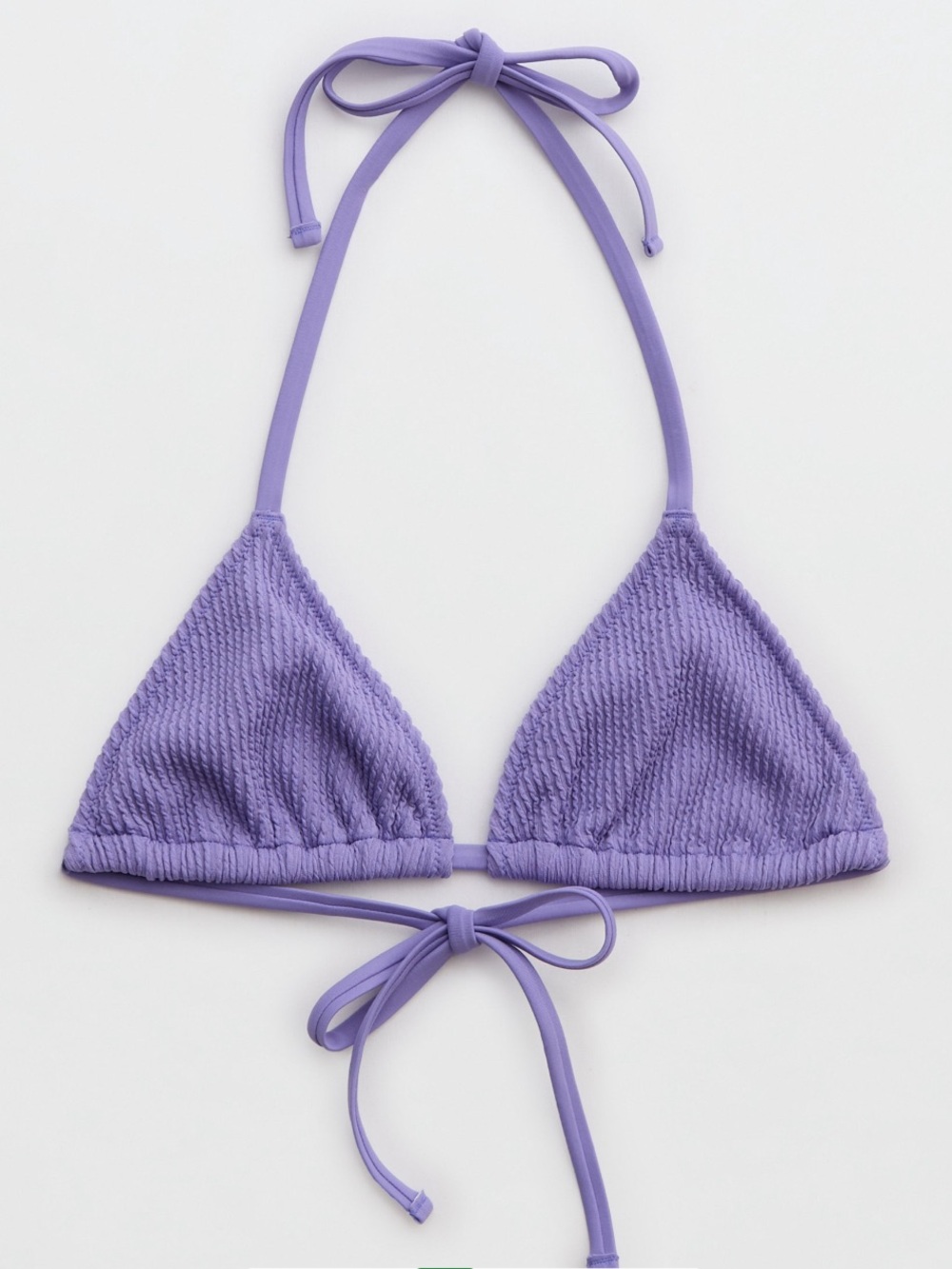 NWT Aerie Crinkle String Triangle Bikini Top